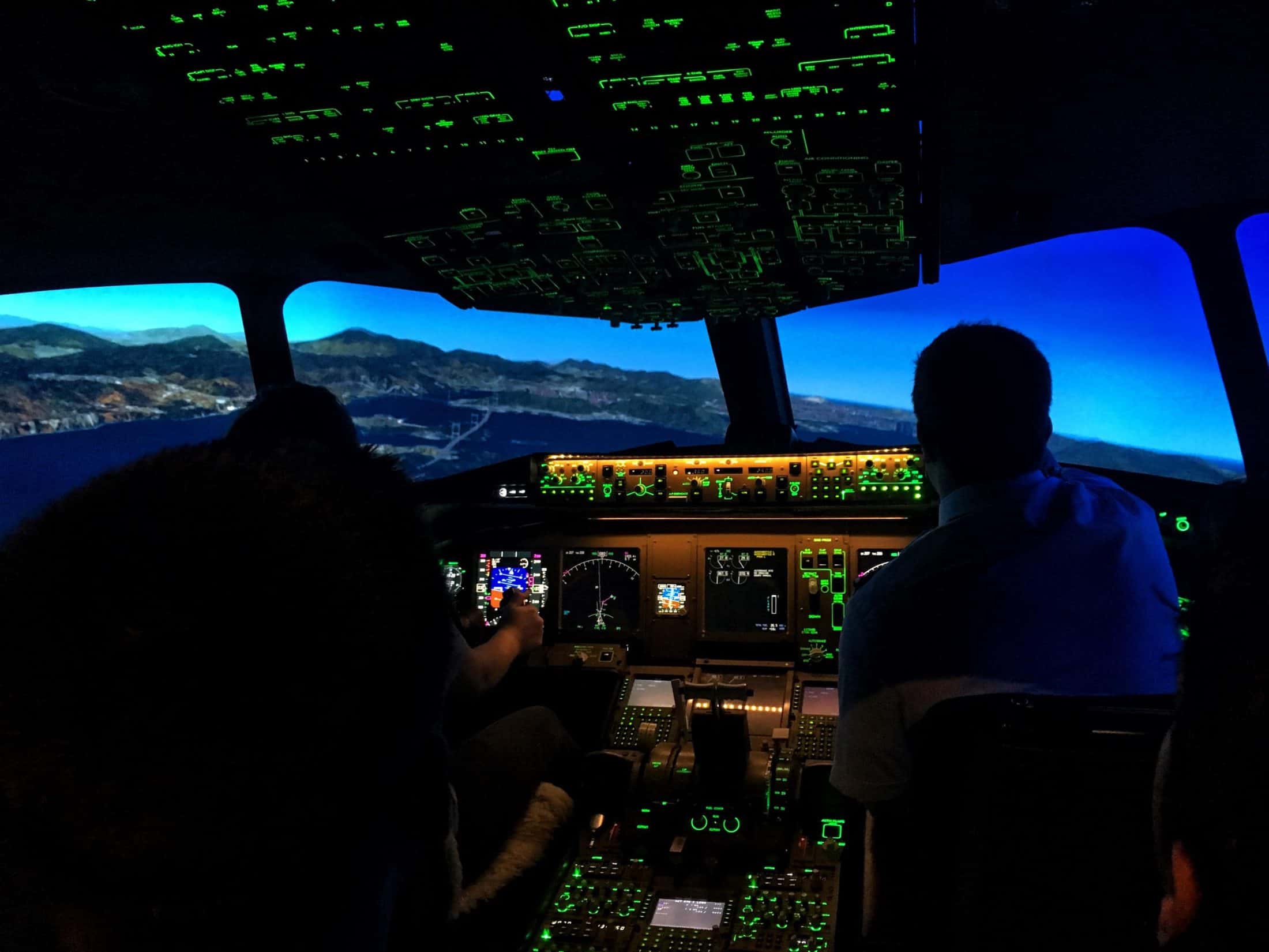 photo of airplane flight deck